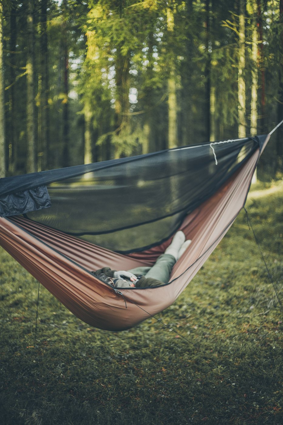 camping hammock with removable bug net