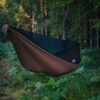 camping hammock in a forest camping hammock in a forest