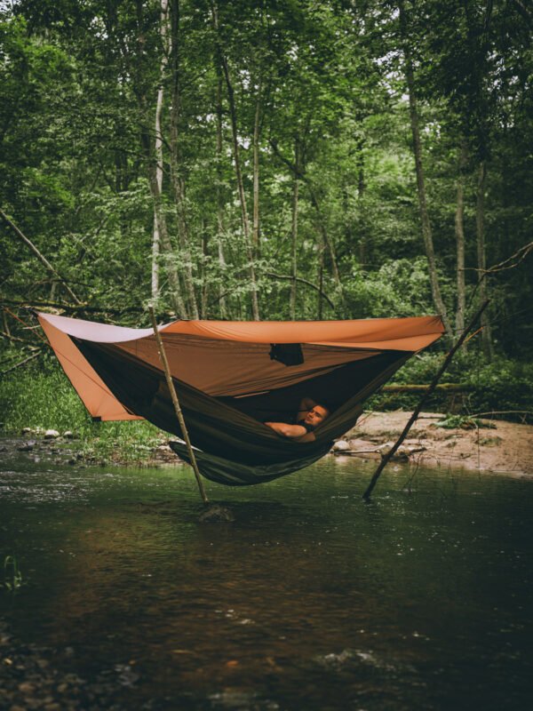 hammock hanged over the water