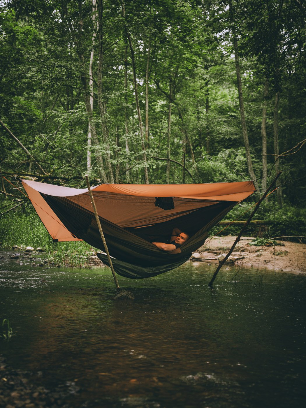 hammock over the water hammock hanged over the water