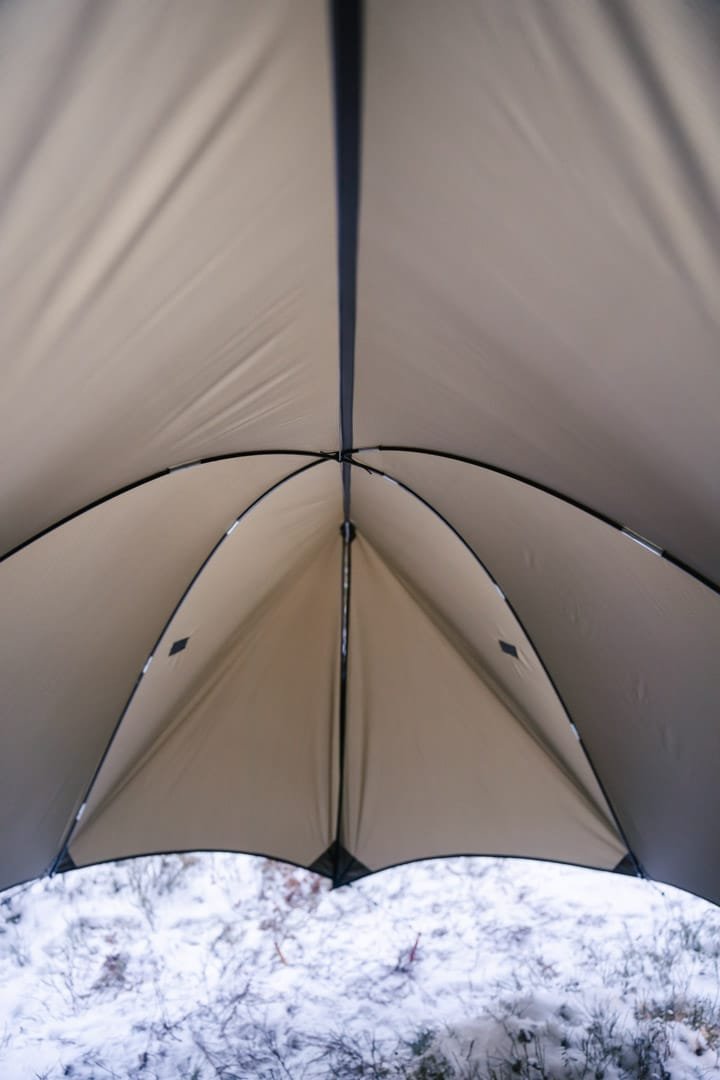 silpoly hammock tarp with doors with internal pole mode