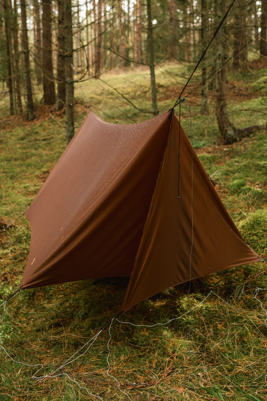 hammock tarp with doors made from silpoly closed doors