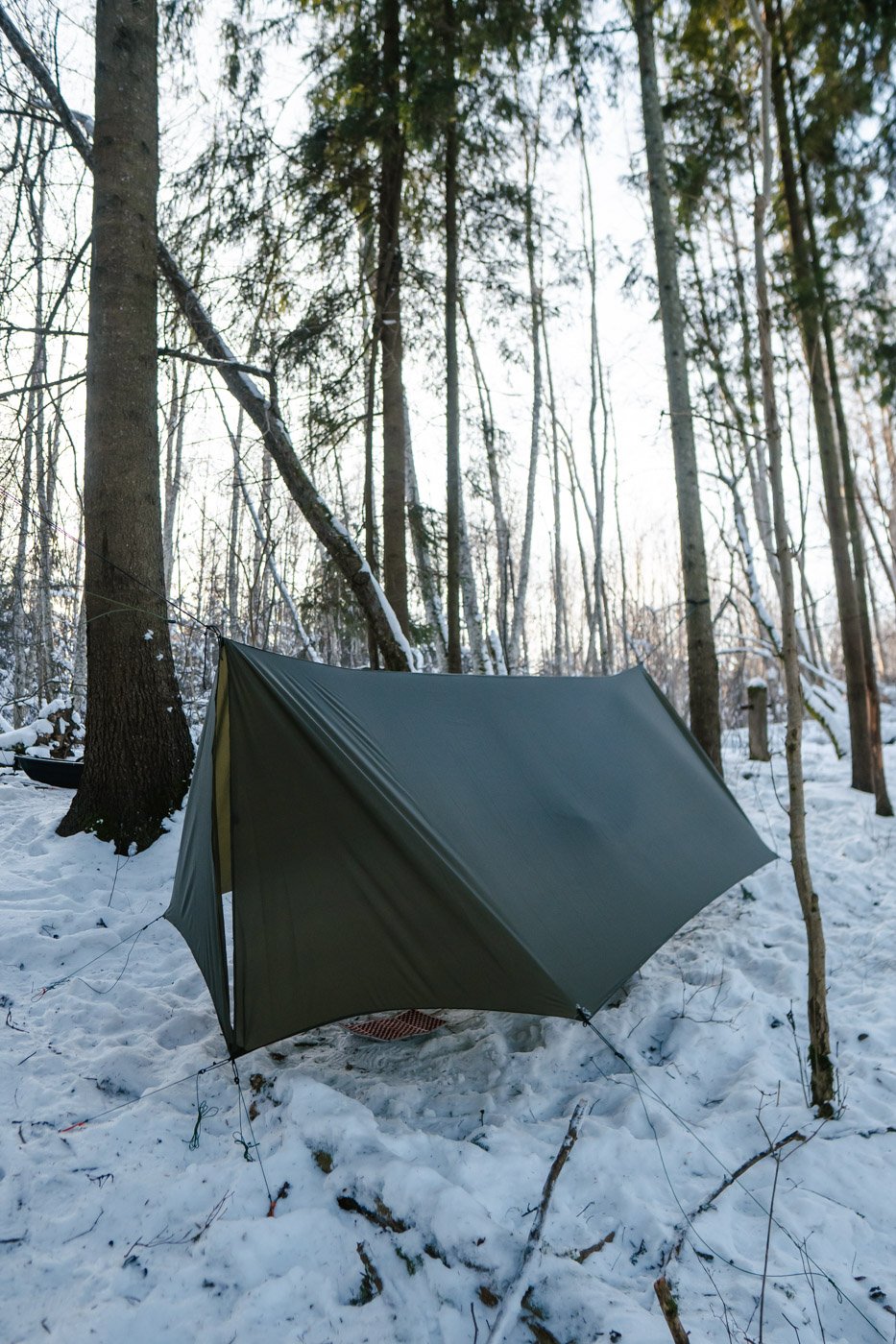winter hammock tarp with doors