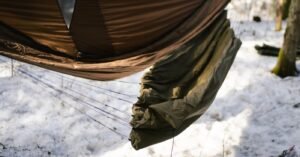 need for trees asymmetrical underquilt with clew suspension hanged