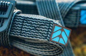 hammock strap webbing with bartack stitching detail