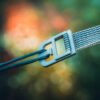 titanium cinch buckle hammock strap connected to hammock continuous loop close-up